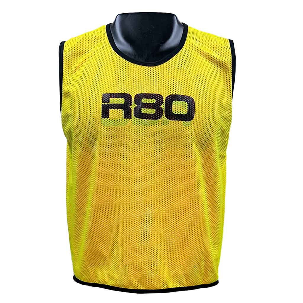 R80 Mesh Training Bibs - Breathable & Lightweight for Soccer, Basketball & Running - Perfect for Athletes & Workouts