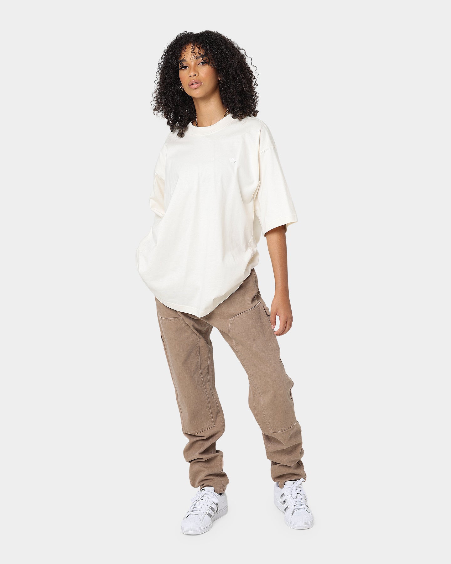 Adidas Originals Classic Cotton T-Shirt for Men - Comfortable Undyed Crew Neck Tee for Casual Wear, Gym, and Everyday Outfits