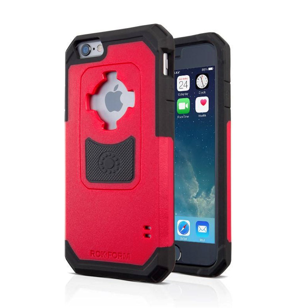 Rokform Rugged Military Grade Magnetic Protective Case for iPhone 6/6s with Twist Lock & Universal Car Mount - Red 302256 | Perfect for Outdoor Adventures & Daily Commutes