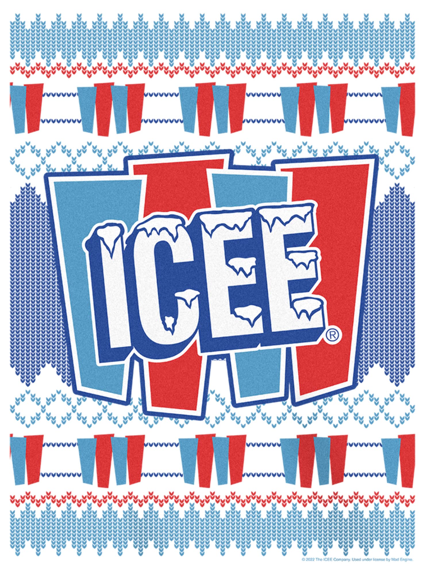 Men's ICEE Retro Ugly Christmas Sweater for Holiday Parties