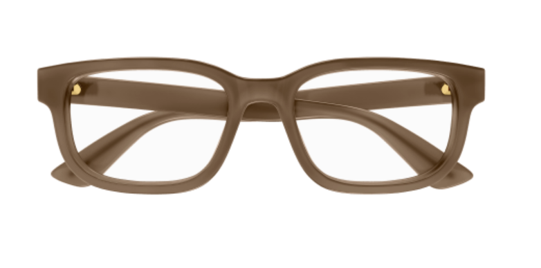 Gucci GG1584O 004 Brown Rectangular Men's Eyeglasses - Premium Designer Sunglasses for Men | Fashionable & UV Protection | Perfect for Driving, Outdoor Activities & Everyday Wear
