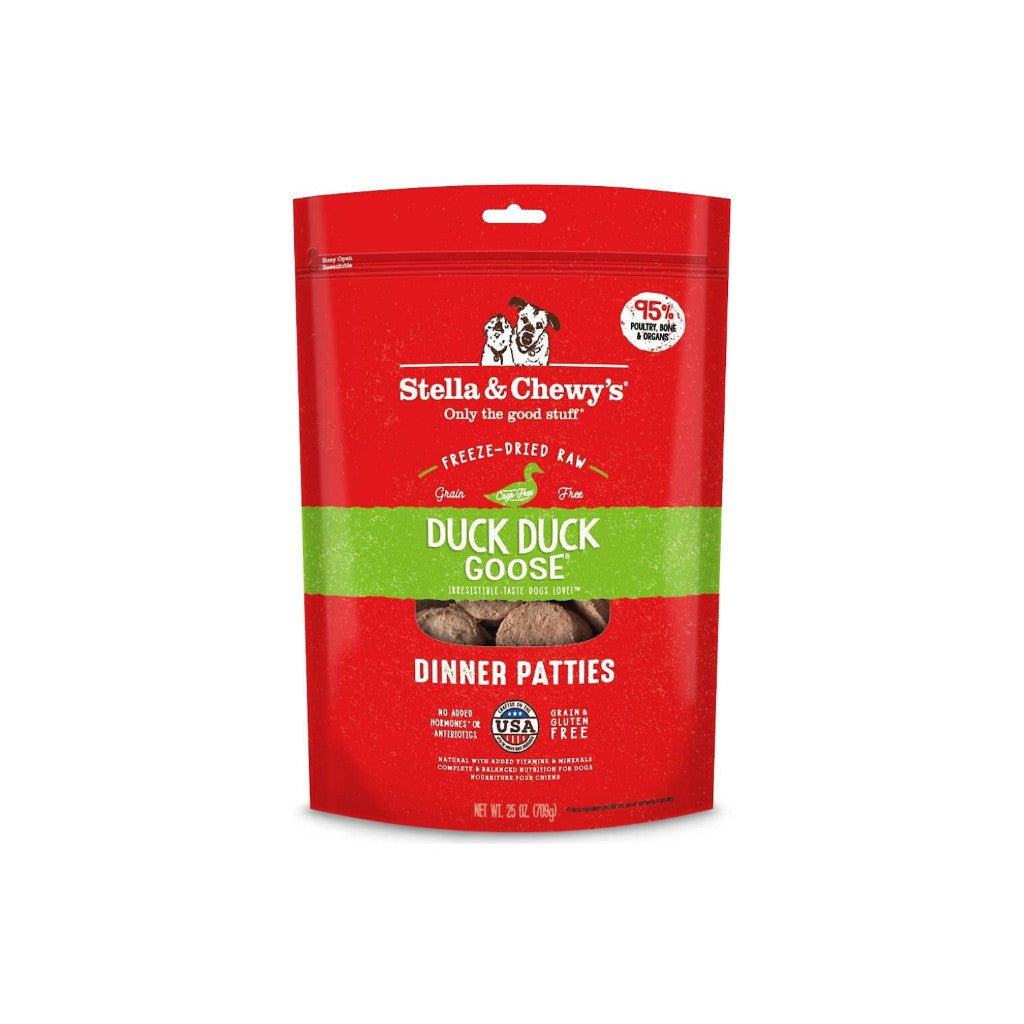 Stella & Chewy's Freeze-Dried Raw Dinner Patties for Dogs - 14oz & 25oz Sizes | Grain-Free, High-Protein, Complete Nutrition for Healthy Digestion | Perfect for Small & Large Breeds, Travel & Training Treats