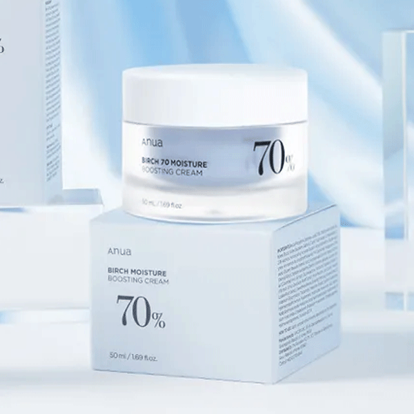 Anua Birch Moisture Boosting Cream 50ml - Hydrating Face Moisturizer for Dry Skin - Korean Skincare for Daily Use & Night Routine