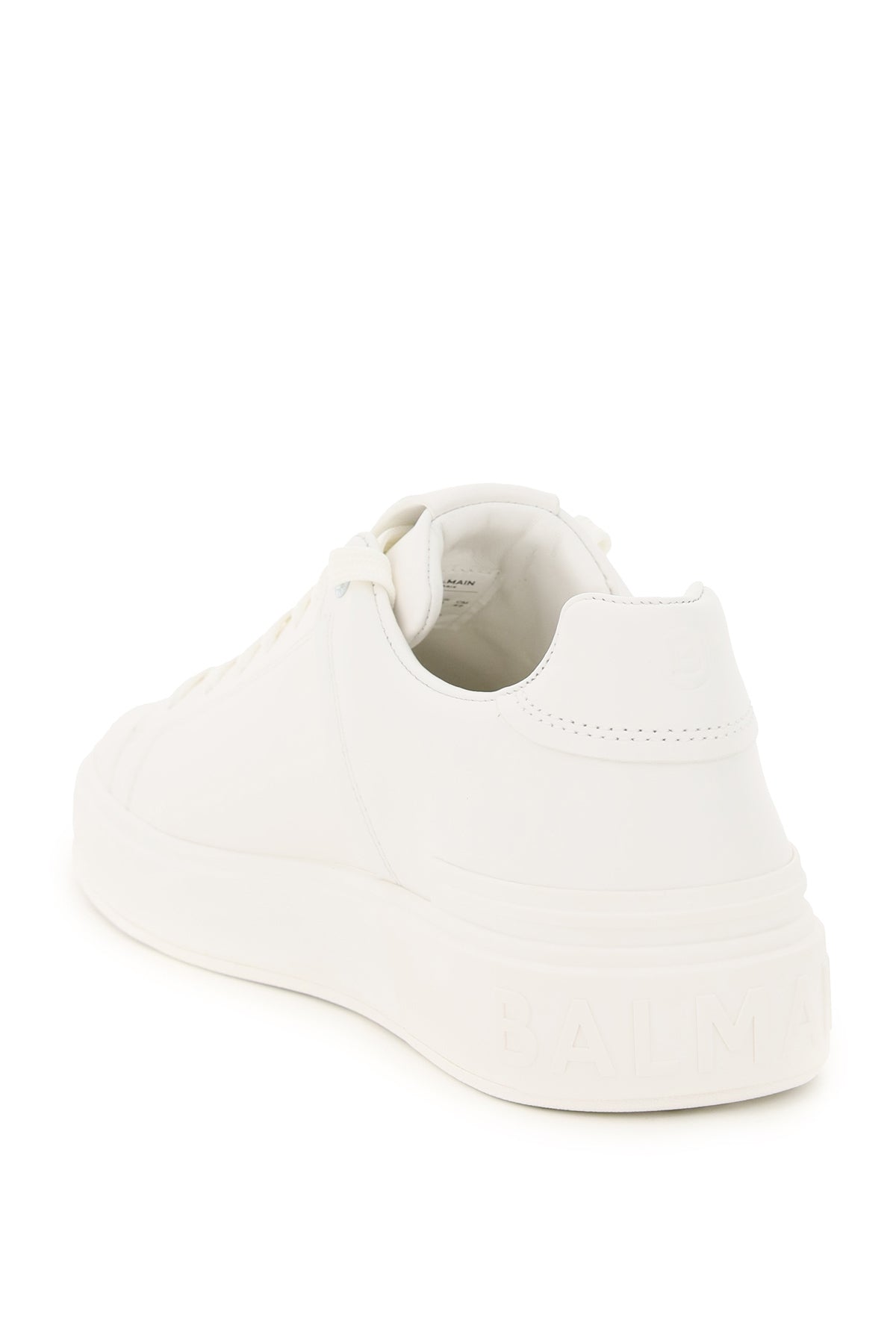 Balmain B Court Sneakers for Women - Luxury White Leather Fashion Sneakers - Perfect for Casual Wear, Street Style & Everyday Comfort