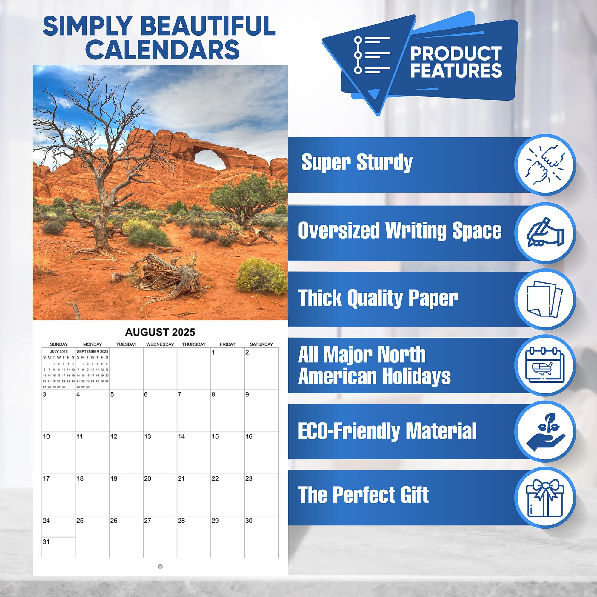 2025 Utah National Parks Monthly Wall Calendar - 12