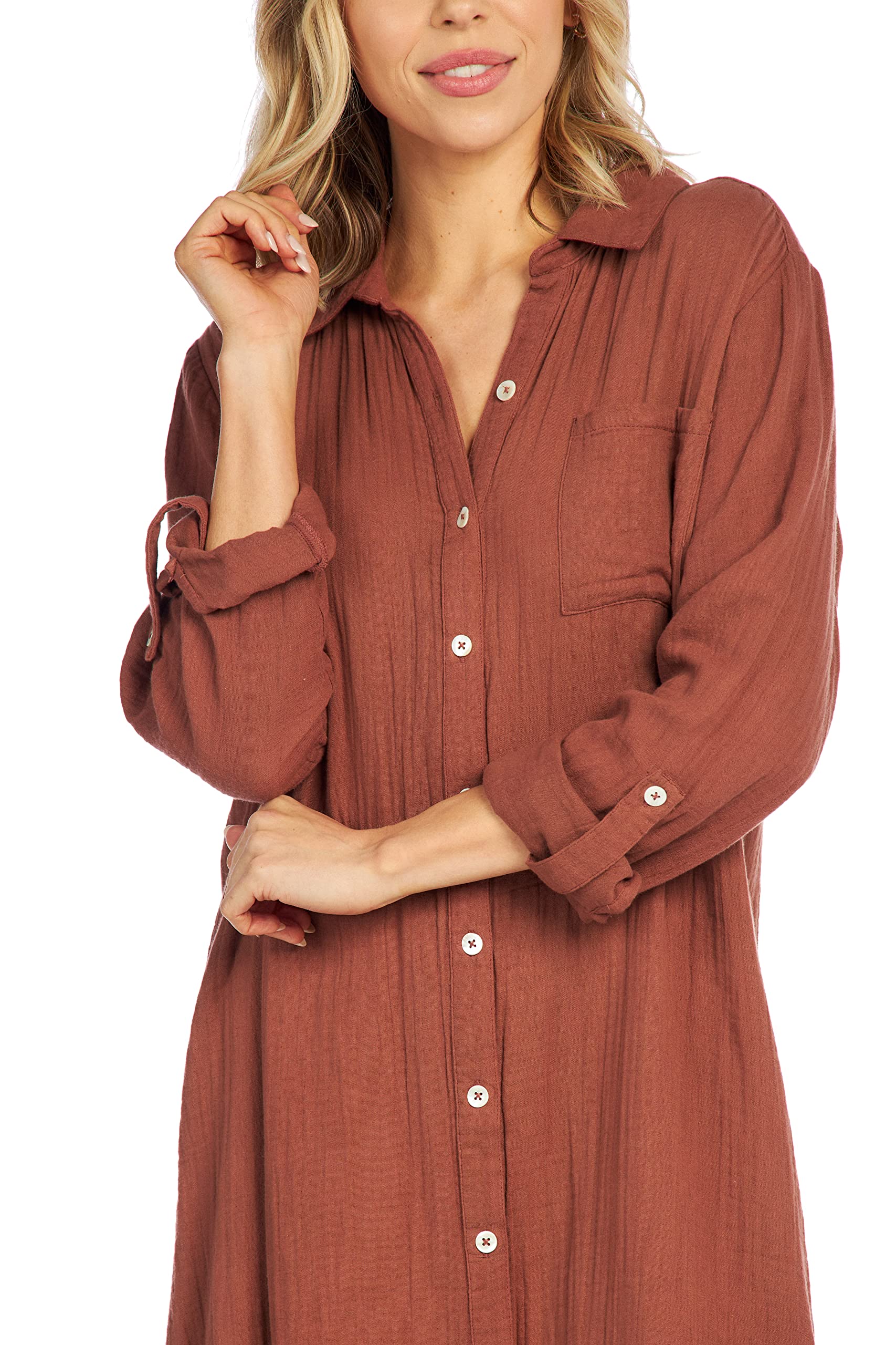 Mud Pie Clemmy Women's Maxi Dress - Flowy Long Summer Dress with Pockets, Boho Chic Style for Beach, Vacation & Casual Wear