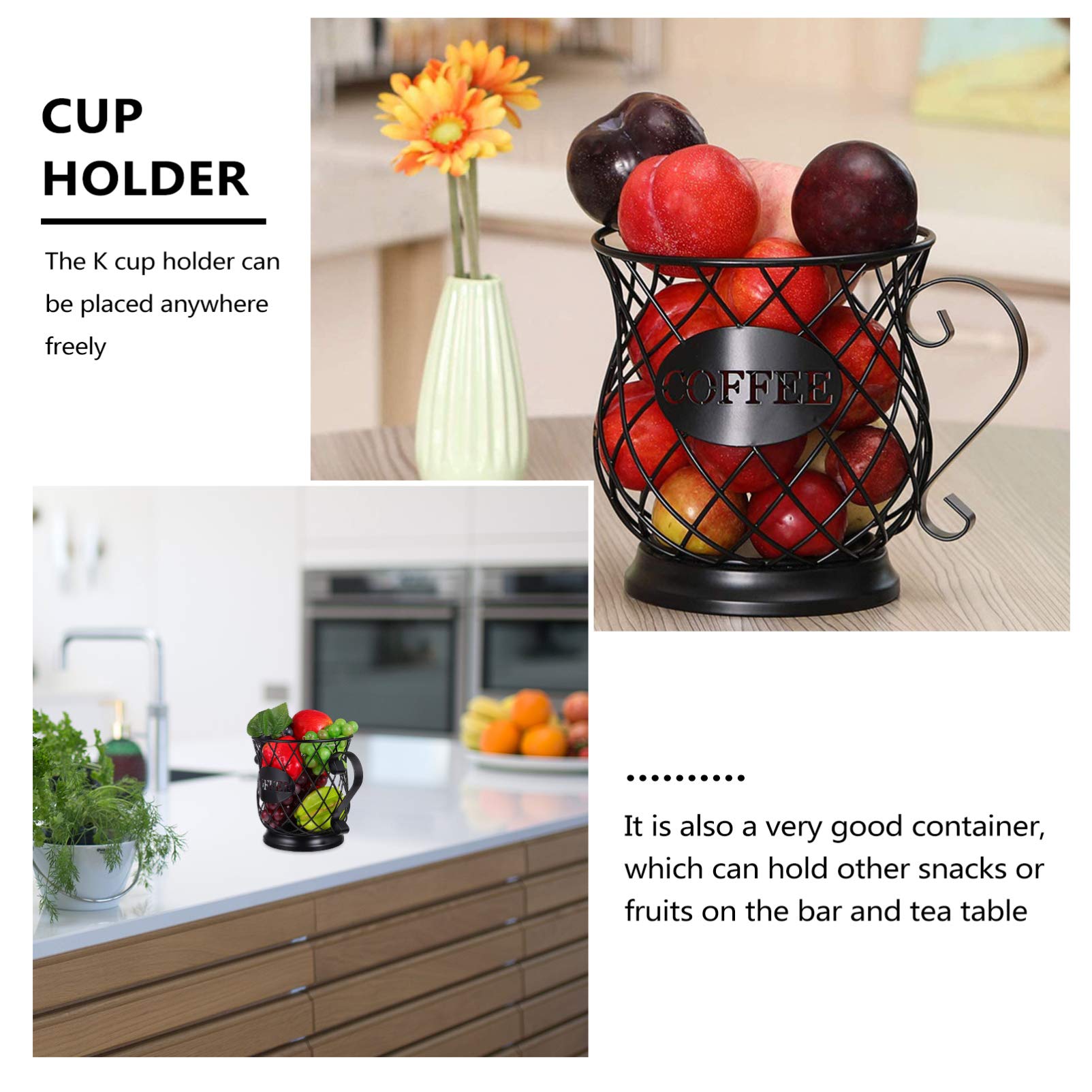 Stainless Steel Coffee Capsule Holder - 24 Pod Organizer for Nespresso & Keurig - Compact Coffee Pod Storage Basket for Kitchen Countertop & Office Desk