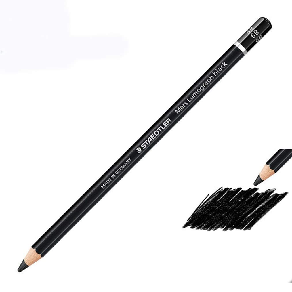 Premium 6B Black Sketch Drawing Pencils - 12 Pack for Artists & Students - Ideal for Sketching, Shading & Detailed Artwork - Perfect for Beginners & Professionals