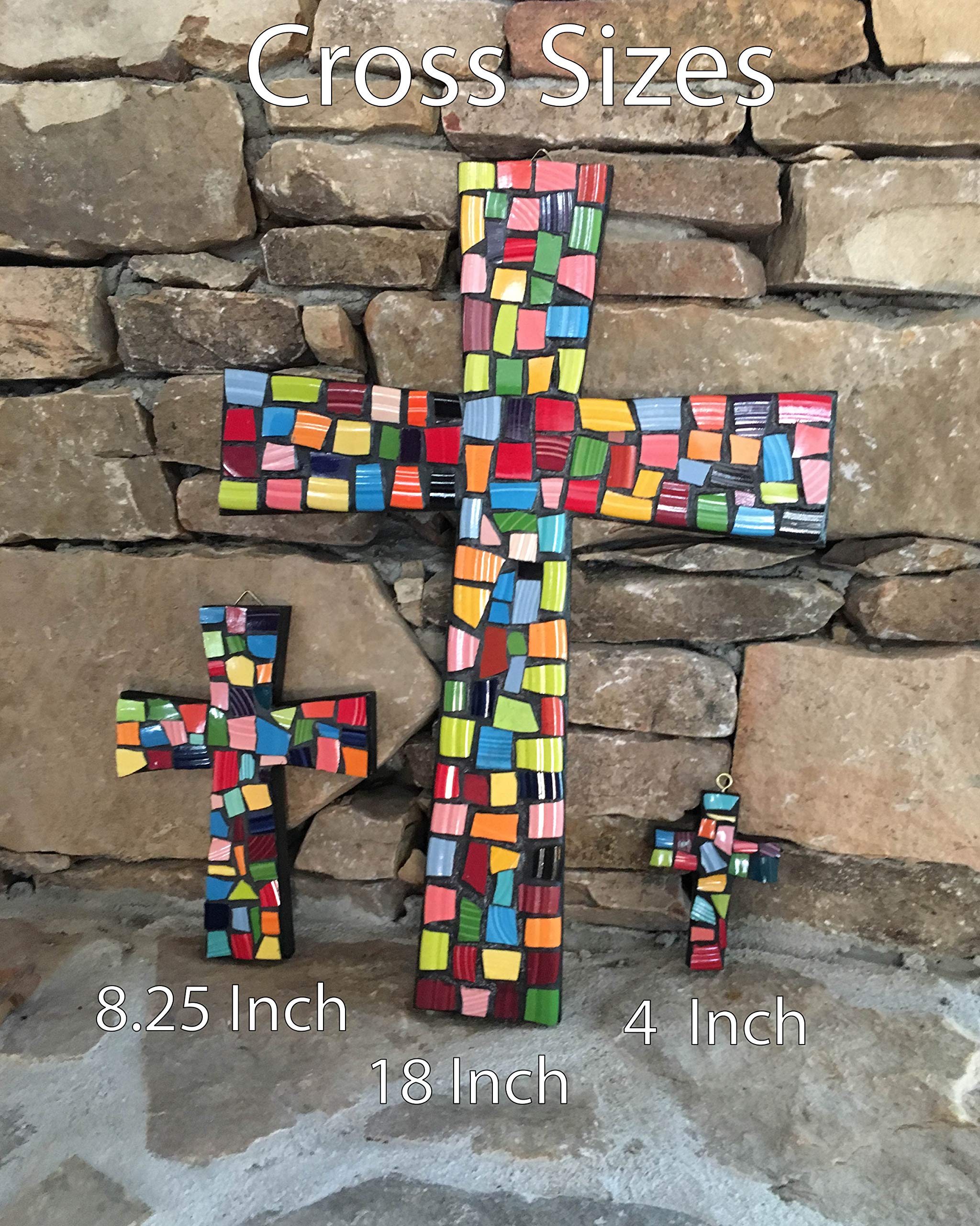 J Pepper's Handcrafted 18 Inch Decorative Wooden Cross Wall Art - Perfect for Home Decor, Church, and Wedding Ceremonies (Mc049)