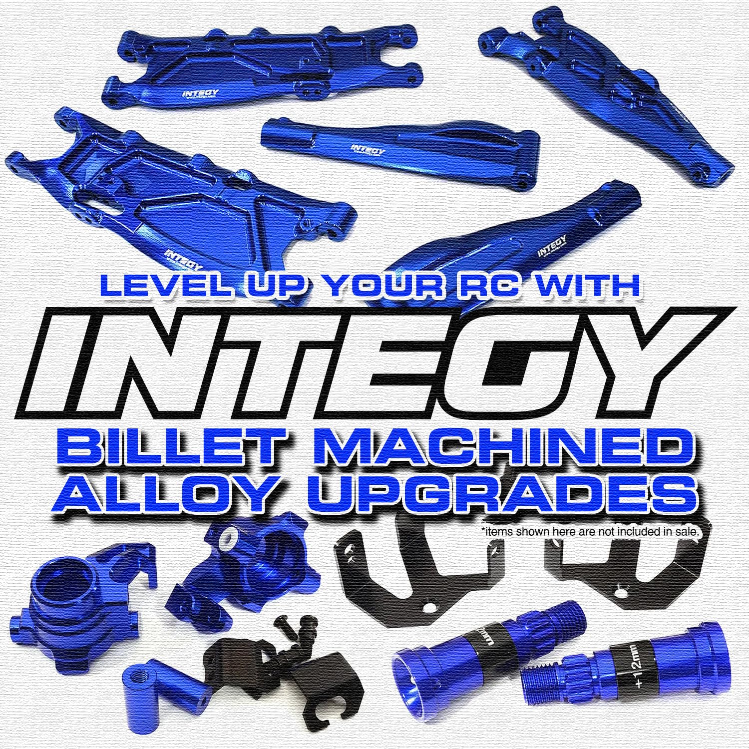 Integy RC Secured Body Clips (4-Pack) with 115mm Connecting Link for 1/10 Scale RC Cars - Durable Fasteners for Off-Road Bashing & Crawler Racing