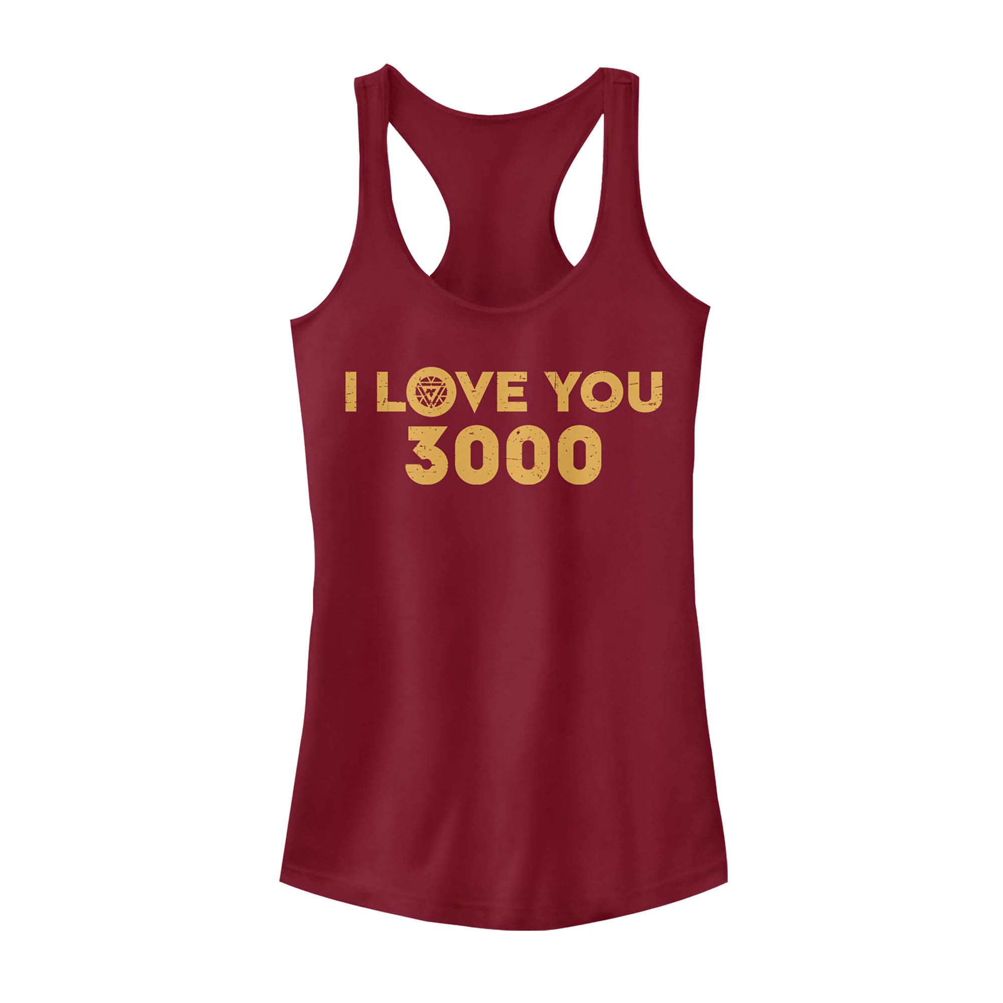 Marvel Love 3000 Women's Racerback Tank Top - Scarlet Red Superhero Graphic Tee for Casual Wear, Gym & Cosplay | Avengers Inspired Fashion