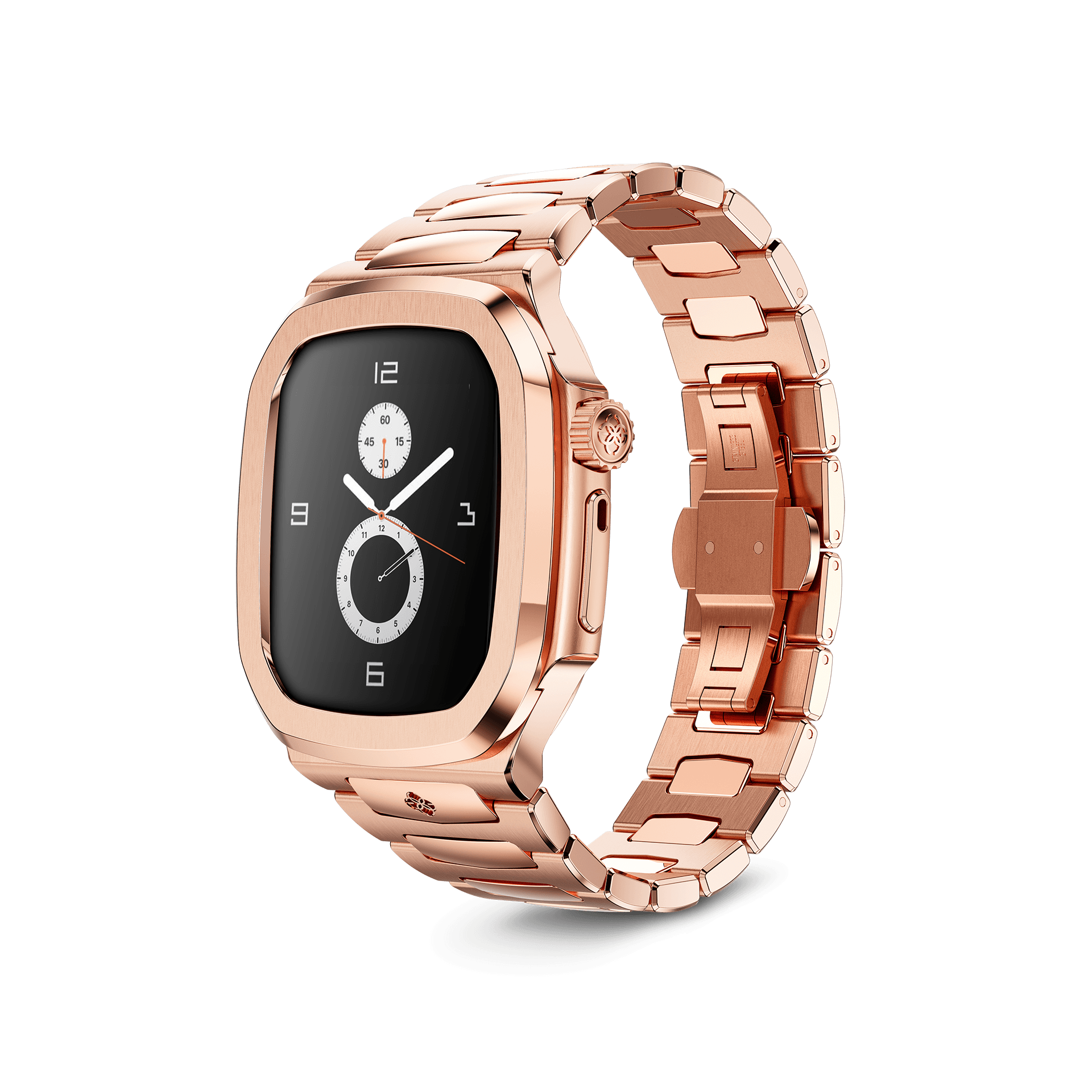 Apple Watch Case RO45 - Rose Gold Protective Cover for Apple Watch Series 1-9, 45mm - Slim Fit, Scratch Resistant, Fashionable Smartwatch Accessory for Workout, Running & Daily Wear