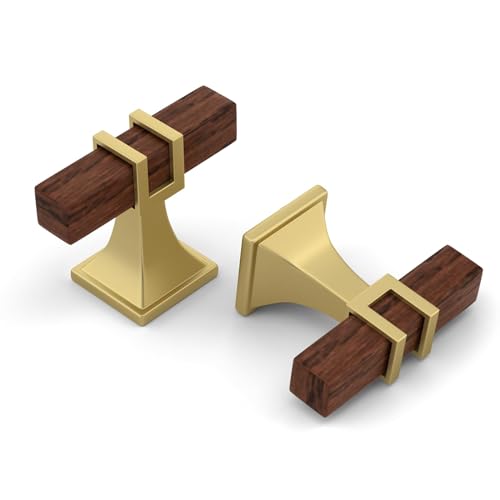 Walnut Wood Grain& Matte Gold