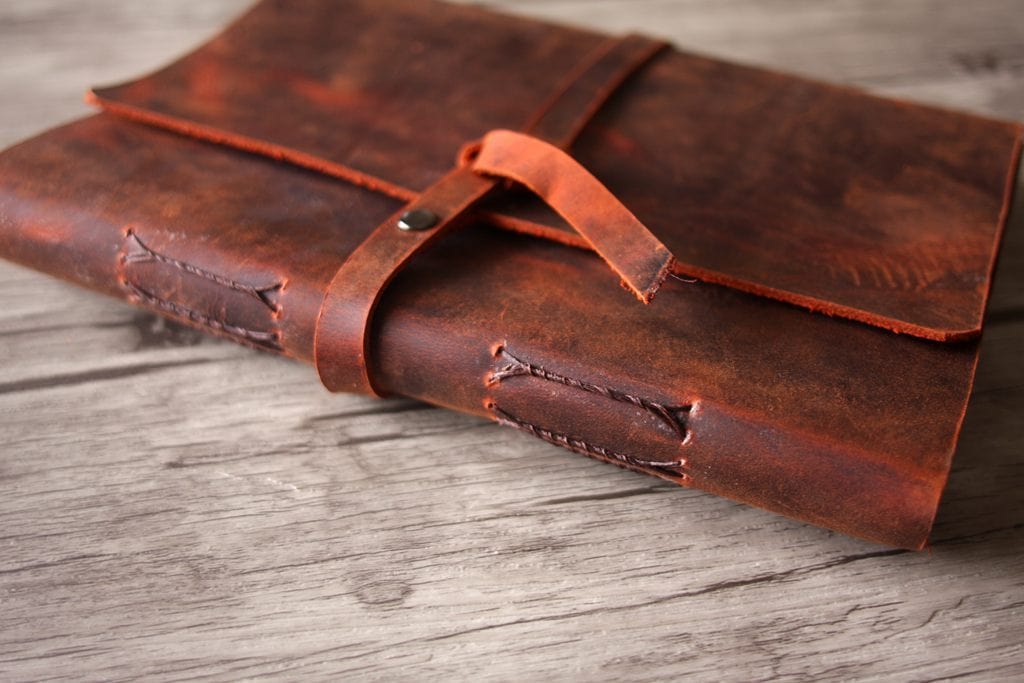 Personalized Leather Guest Book for Weddings, Bridal Showers & Special Events - Custom Monogram Keepsake for Party Memories