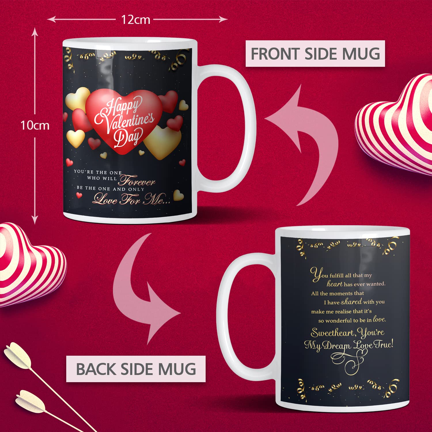 Valentine's Gift Set for Her - Coffee Mug & Nail Polish - Perfect for Girlfriend Surprise