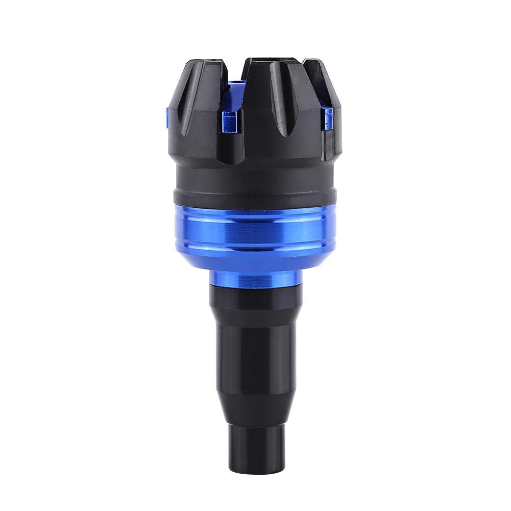 KIMISS Motorcycle Crash Protector - CNC Aluminum Frame Slider for Anti-Crash Protection (Blue) - Perfect for Street & Racing Bikes
