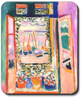 Matisse: Open Window Art Mouse Pad - Premium Non-Slip Desk Accessory for Office & Gaming | Inspired by Henri Matisse Painting | Perfect Gift for Artists & Art Lovers
