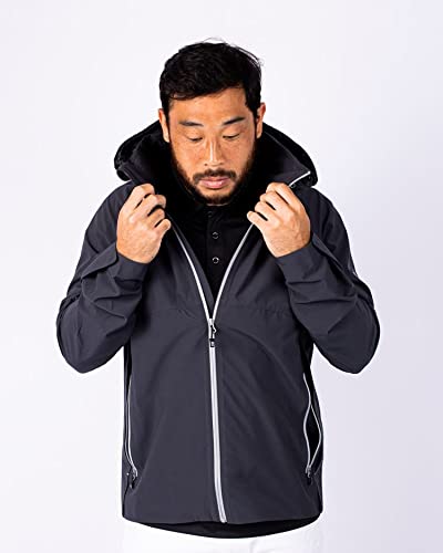 Cutter & Buck Men's Waterproof Stretch Full Zip Rain Jacket - Lightweight Windproof Outdoor Jacket for Hiking, Camping & Travel