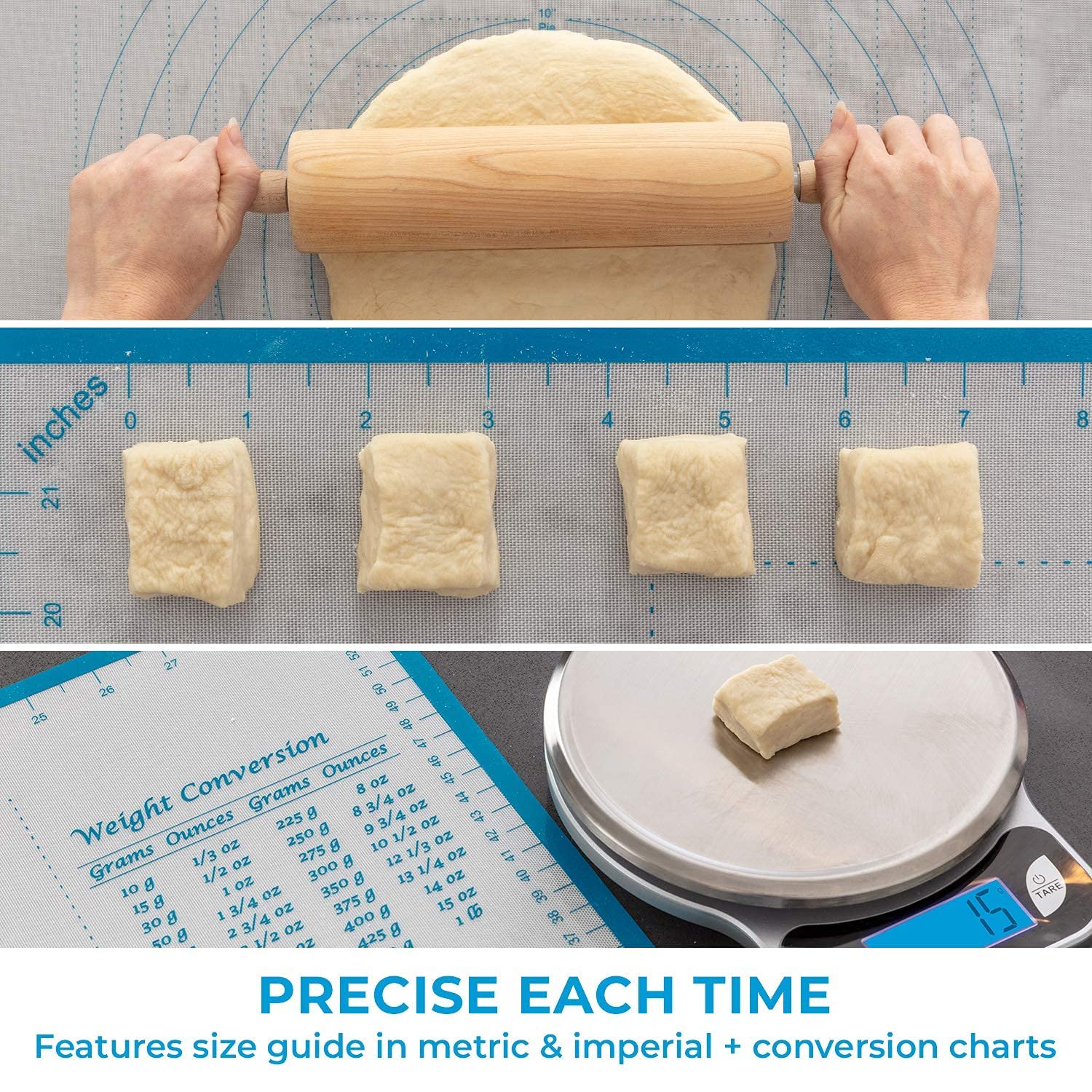 XXL Non-Slip Silicone Baking Mat - 23.5