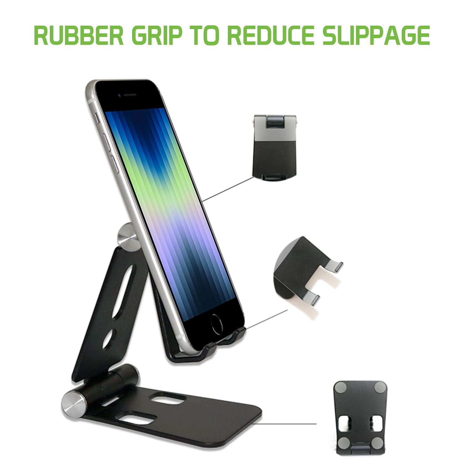 Universal Phone Stand Holder for iPhone Samsung Galaxy - Desktop Dock for Work & Home Use