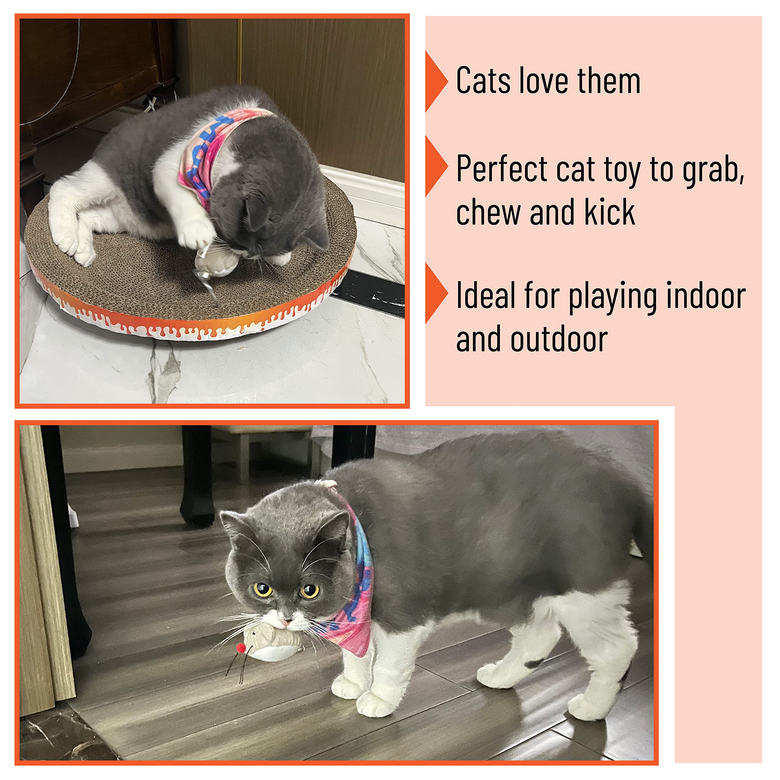 **Mr. Pen- 7-Piece Catnip Toys for Indoor Cats, Cat Nip Mice Toy Set, Fun Interactive Play for Kittens & Adult Cats - Perfect for Playtime, Training & Stress Relief**