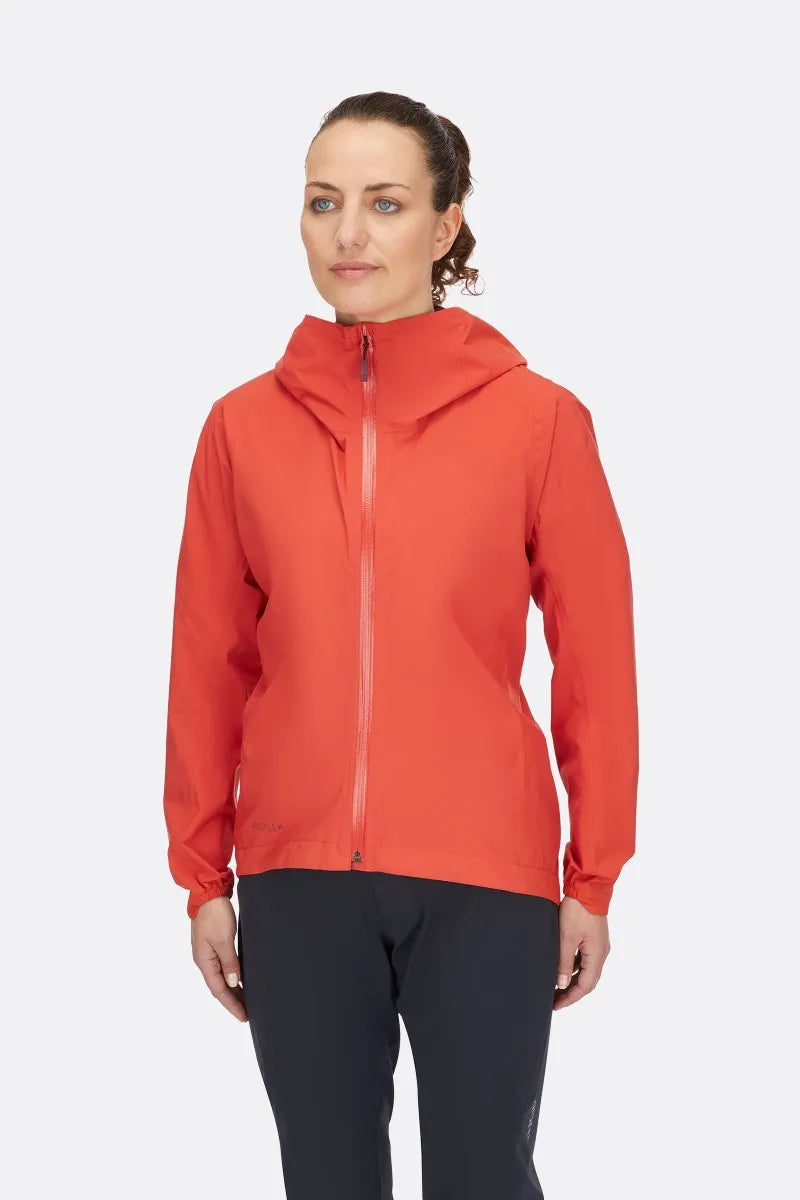 Waterproof Women's Biking Jacket - Cinder Downpour Light Cycling Raincoat for Outdoor Sports & Commuting | QWH 86