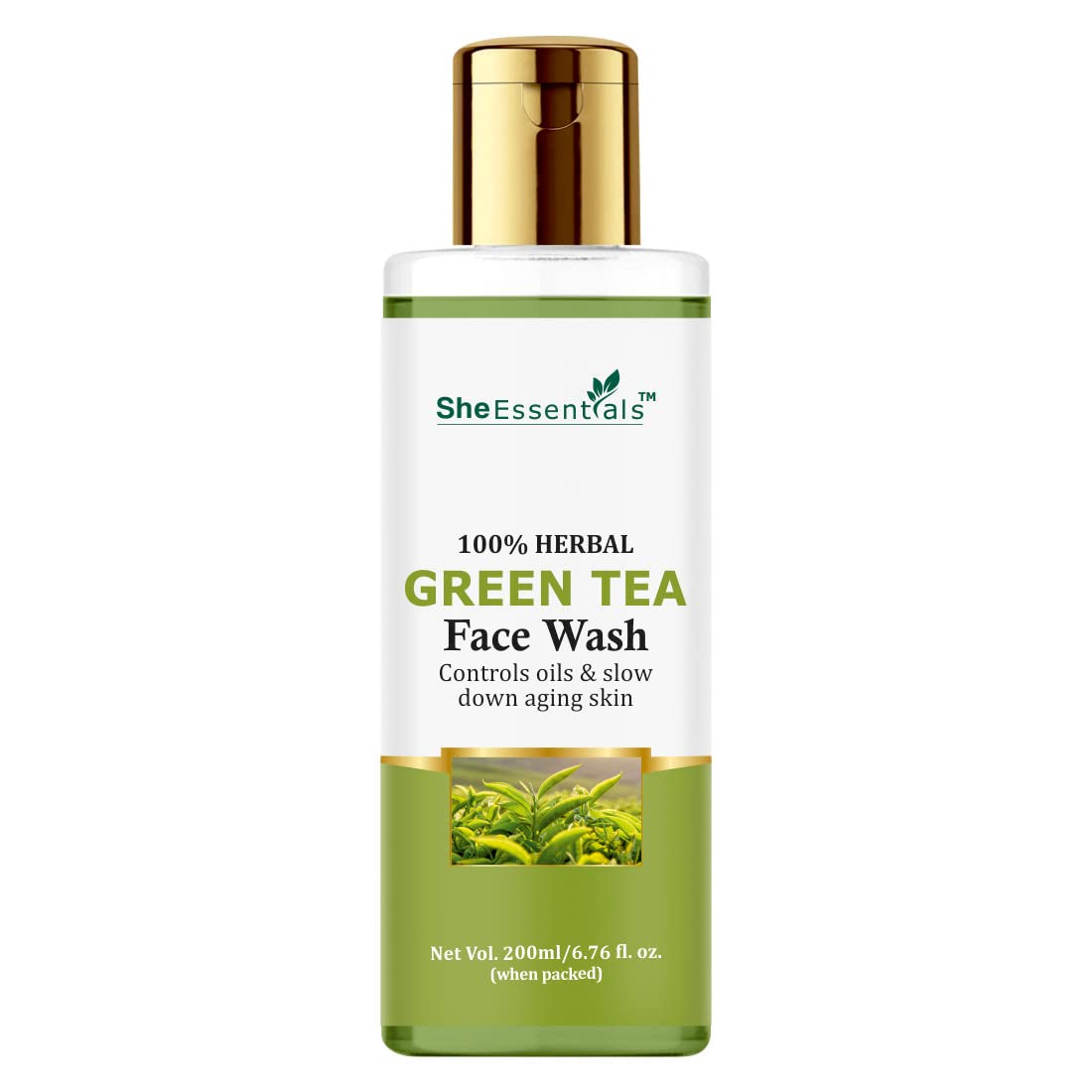 Green Tea Face Wash for Women & Men | Natural Skin Cleanser | Deep Cleansing for Dull Skin | Removes Dirt & Impurities | Paraben & Sulphate Free | 200ml | Perfect for Daily Skincare Routine & Travel
