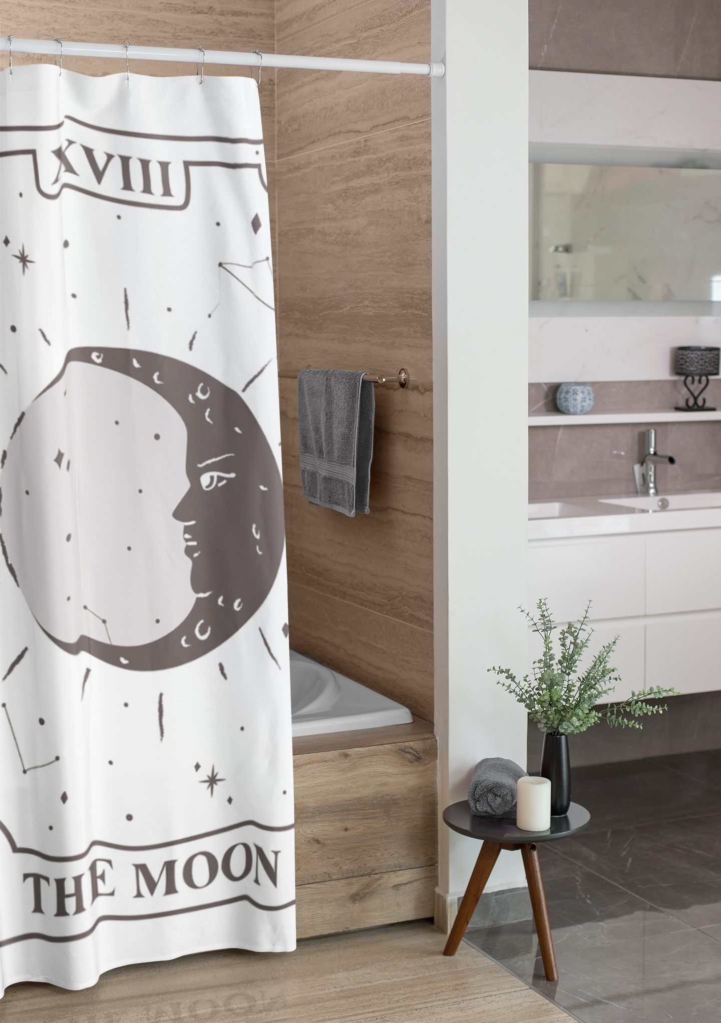 Celestial Zodiac Shower Curtain - Waterproof Bathroom Decor with 12 Horoscope Signs - Perfect for Astrology Lovers & Spa-Like Bathroom Makeover