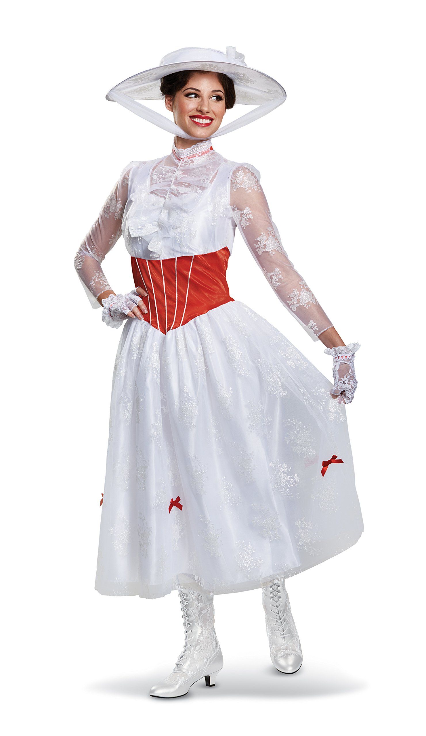 Women's Mary Poppins Deluxe Adult Costume - Halloween Dress Up, Cosplay, Themed Parties & Book Week Costume