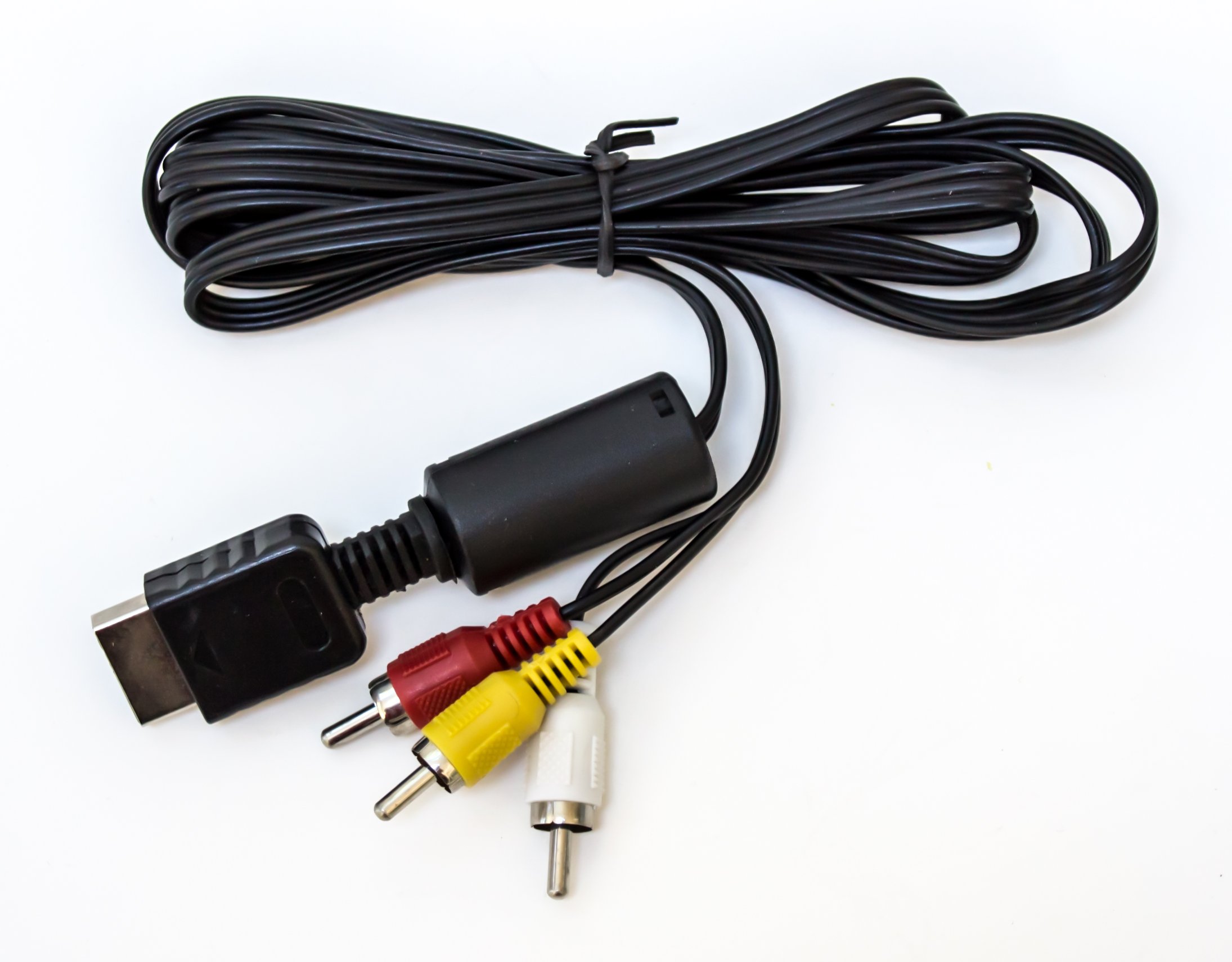Premium AV to RCA Cable for PlayStation 1/2/3 (PS1 PS2 PS3 PSX) - HD Video Audio Connector for Classic Gaming & Home Theater Setup