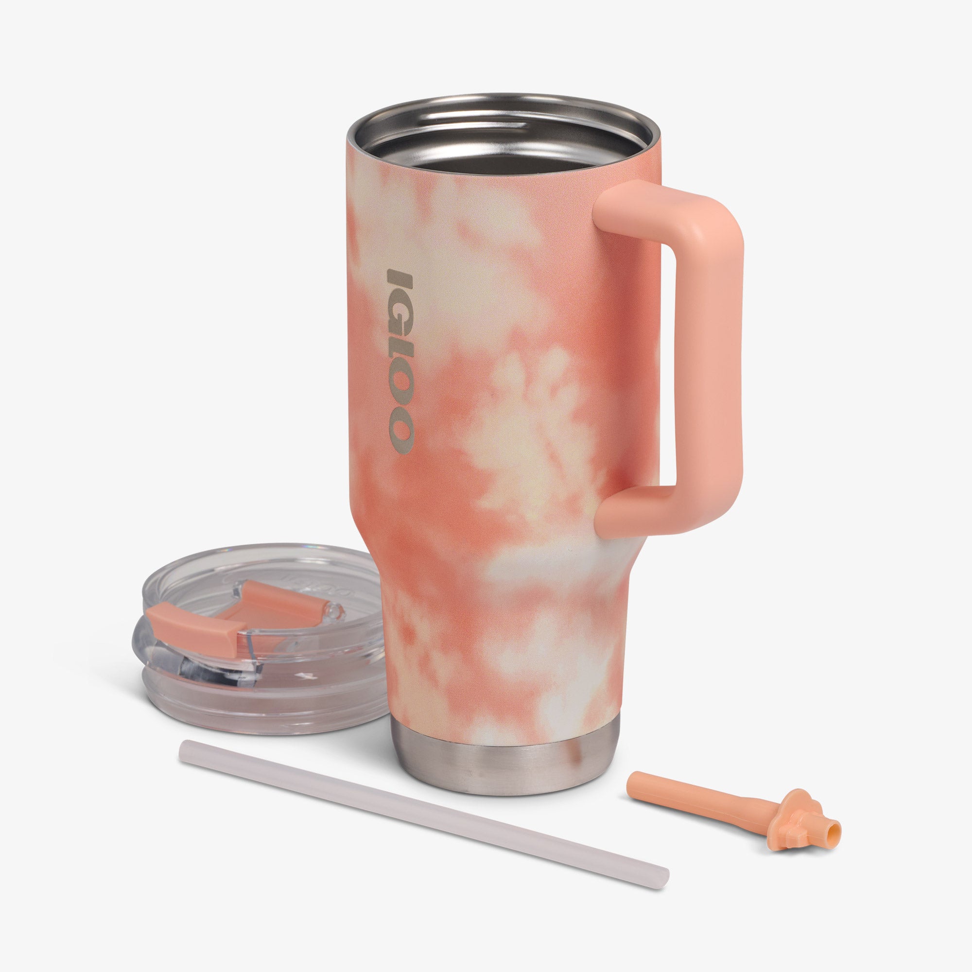 32 Oz Insulated Flip 'n' Sip Travel Mug - Leakproof Stainless Steel Tumbler with Handle for Coffee, Tea & Cold Drinks - Perfect for Commuting, Camping & Office Use