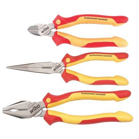 Professional Electrician Tool Kit - 3-Piece Set with Pliers, Screwdrivers & Wire Strippers for Home Repairs & Electrical Projects