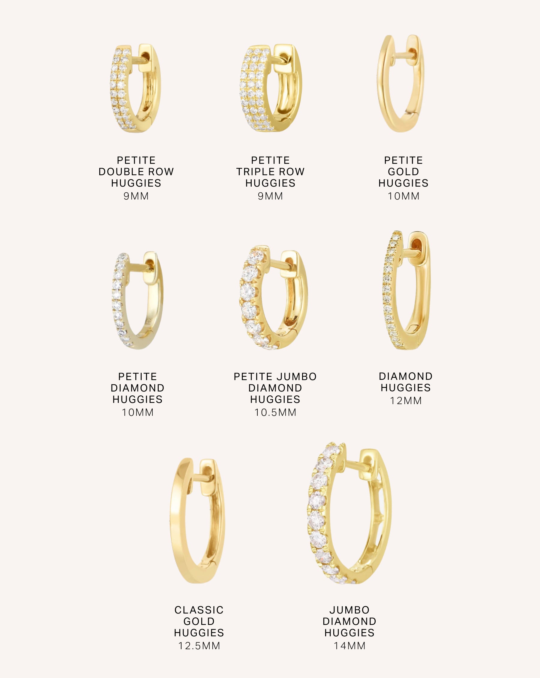 Classic Gold Huggie Hoop Earrings for Women - 14K Gold Plated Small Hoops - Perfect for Everyday Wear, Gifts & Special Occasions