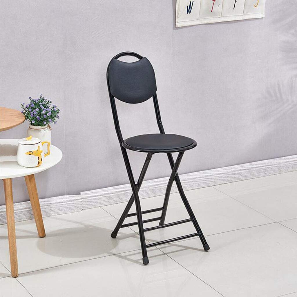 Portable Folding Chair with Armrests - Lightweight Home, Office & Training Chair - Compact Folding Stool for Indoor/Outdoor Use - Perfect for Camping, Picnics & Small Spaces