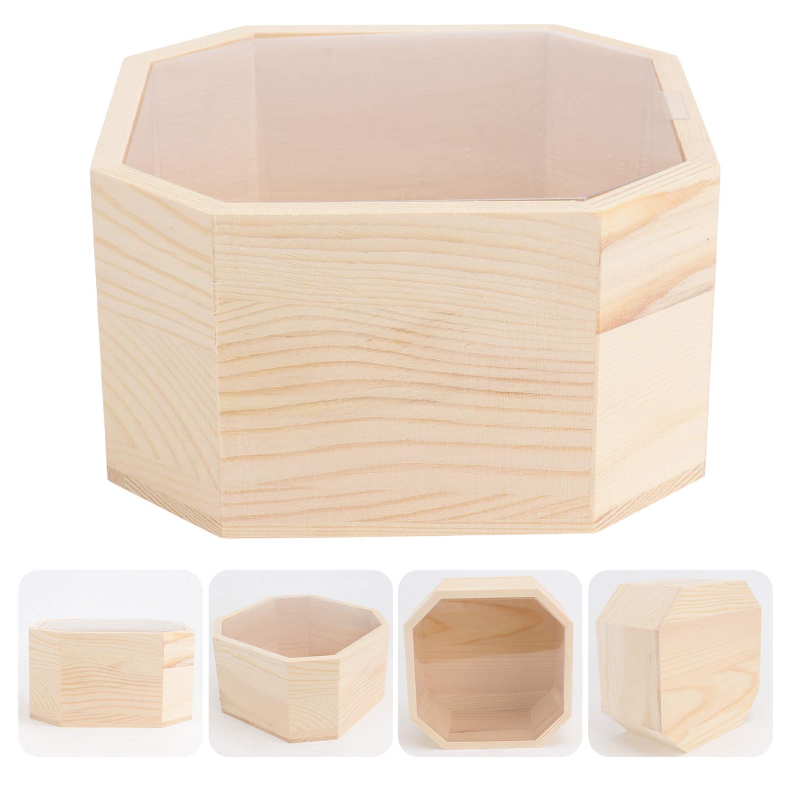 Wooden Treasure Chest for Jewelry & Candy Storage - DIY Pirate Box for Kids
