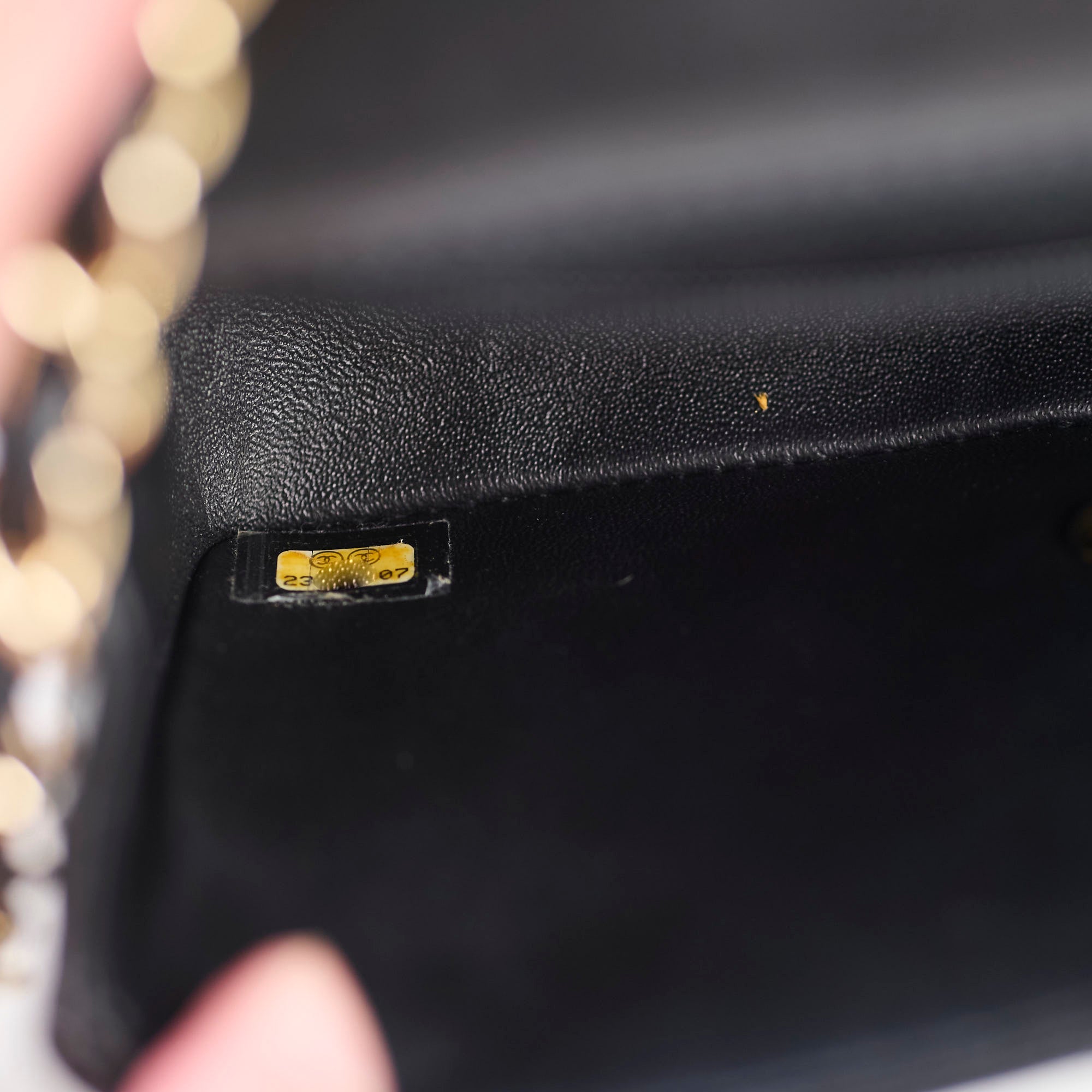 Chanel Mini Rectangle Lambskin Black Leather Flap Bag (23 Series) - Luxury Crossbody Purse for Women, Perfect for Evening Parties & Date Nights