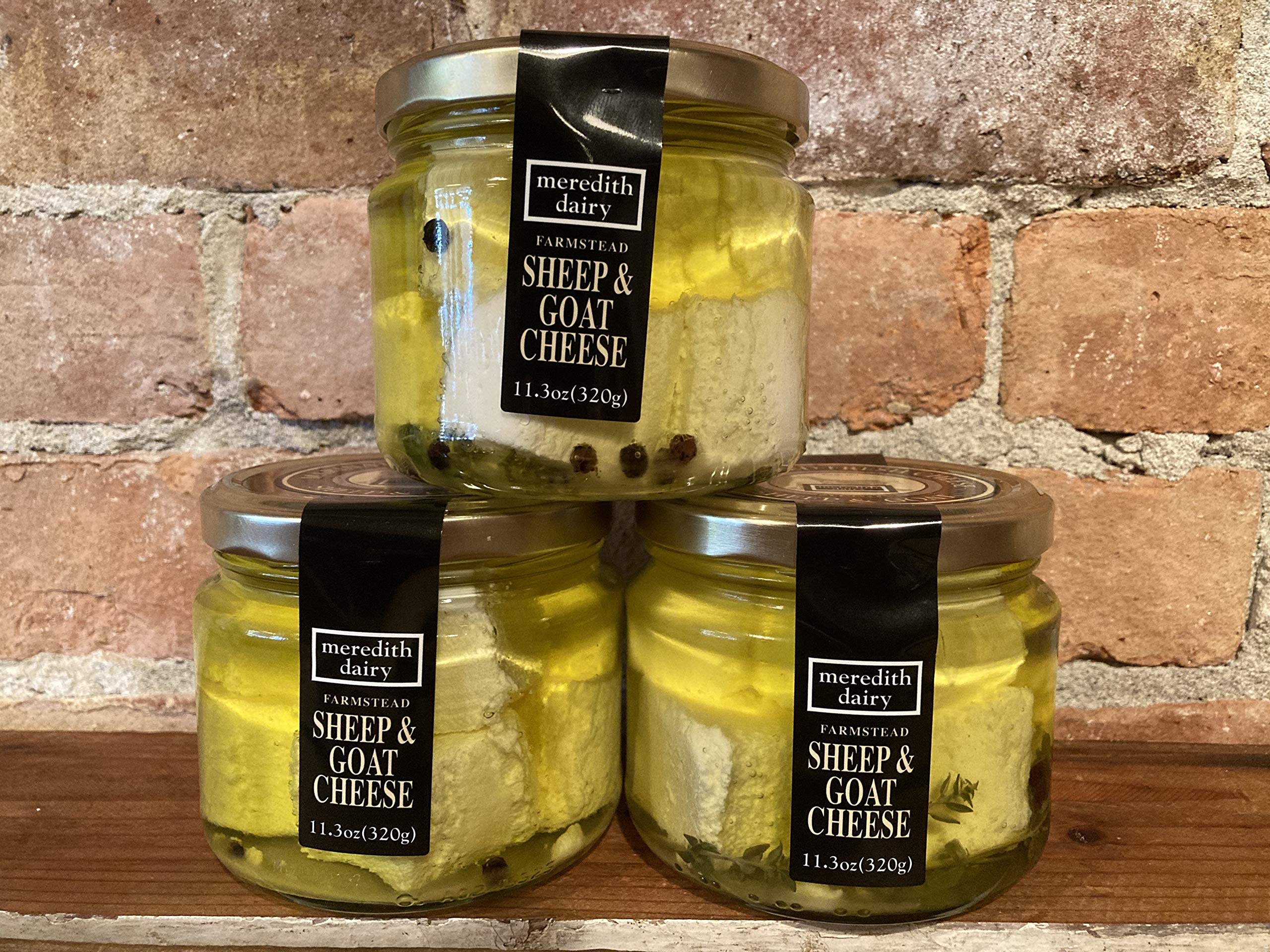 Premium Australian Marinated Feta Cheese by Meredith Dairy - Soft & Creamy Goat Cheese - 11oz (6 Pack) - Perfect for Salads, Charcuterie Boards & Mediterranean Recipes