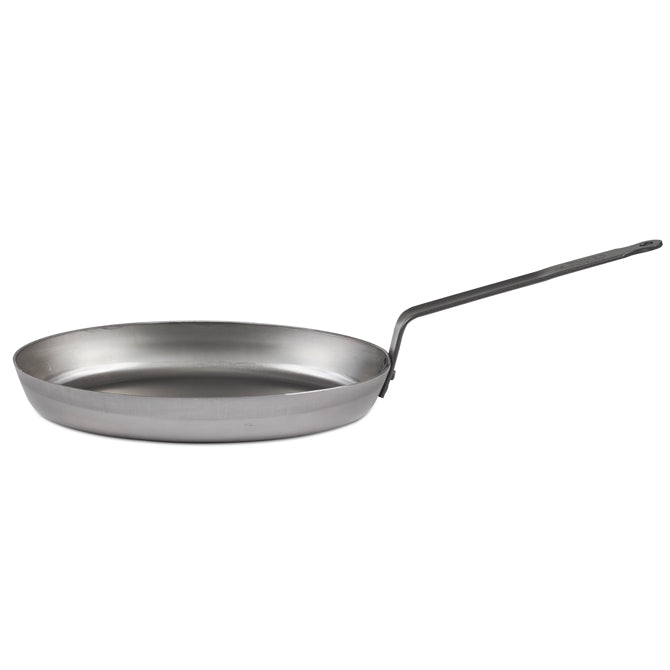Premium Heavy-Duty Oval French Steel Fry Pan - Professional Non-Stick Skillet for Sautéing, Frying & Cooking - Perfect for Home Chefs & Restaurants