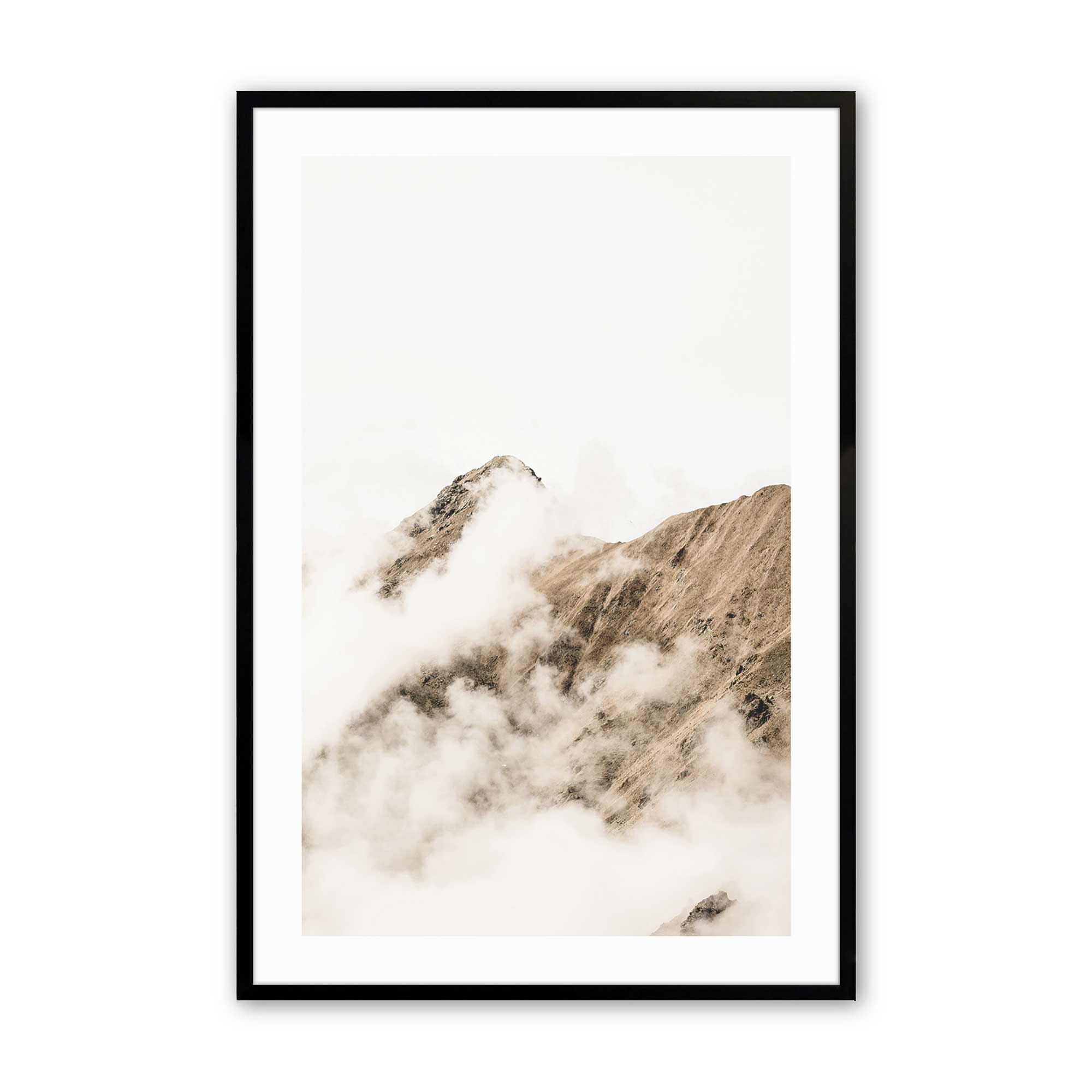 Hazy Horizons II Wall Art Print - Abstract Landscape Painting for Home & Office Decor - Perfect for Living Room, Bedroom, or Office Space