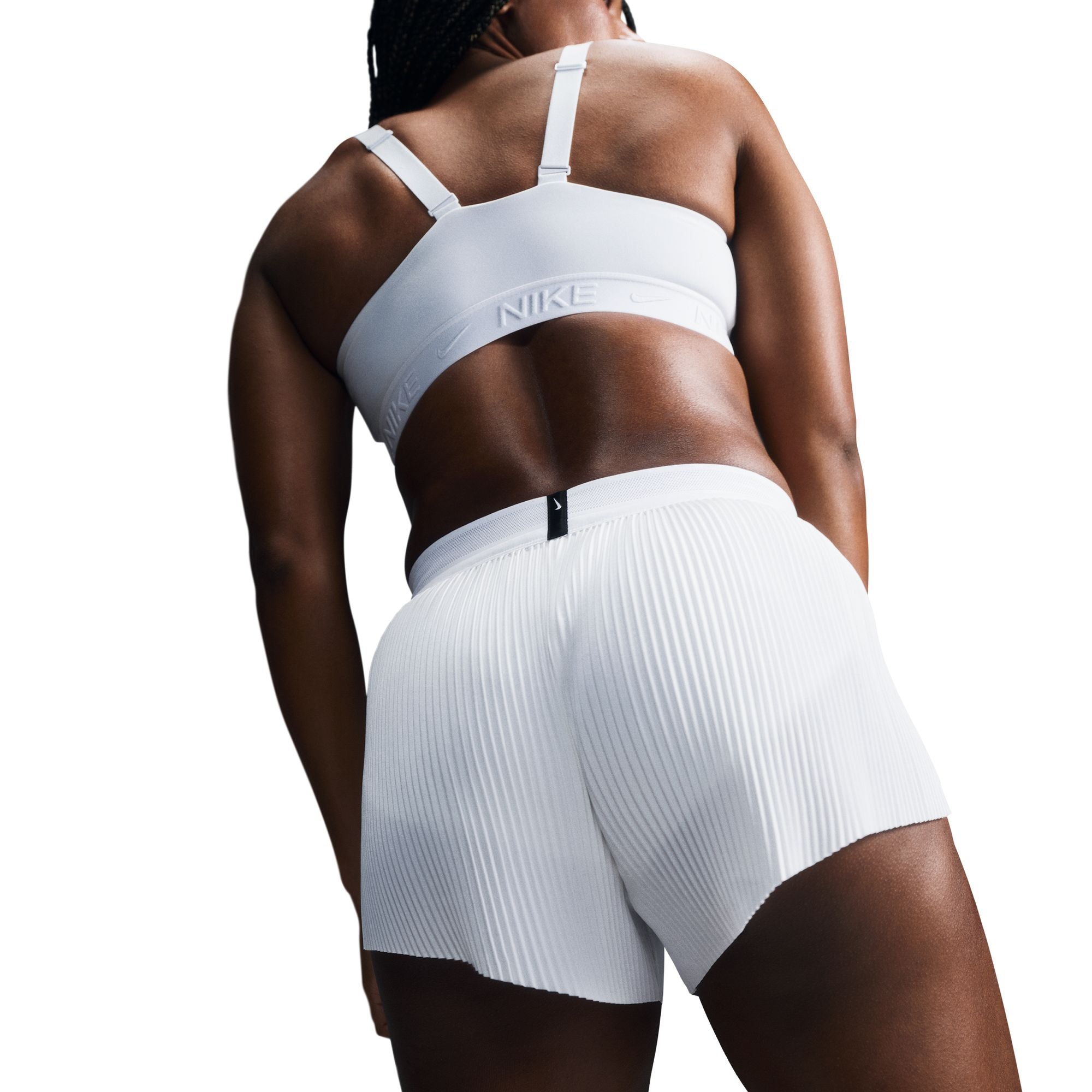 Nike Women's DRI-FIT ADV Aeroswift Mid-Rise Lined Running Shorts - 3-Pack (White/Black) | Moisture-Wicking Athletic Shorts for Running, Gym & Yoga Workouts
