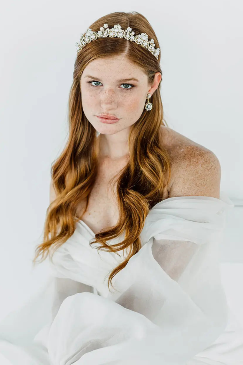 Whistledown Crown - Elegant & Stylish Women's Tiara for Weddings, Prom, and Special Occasions