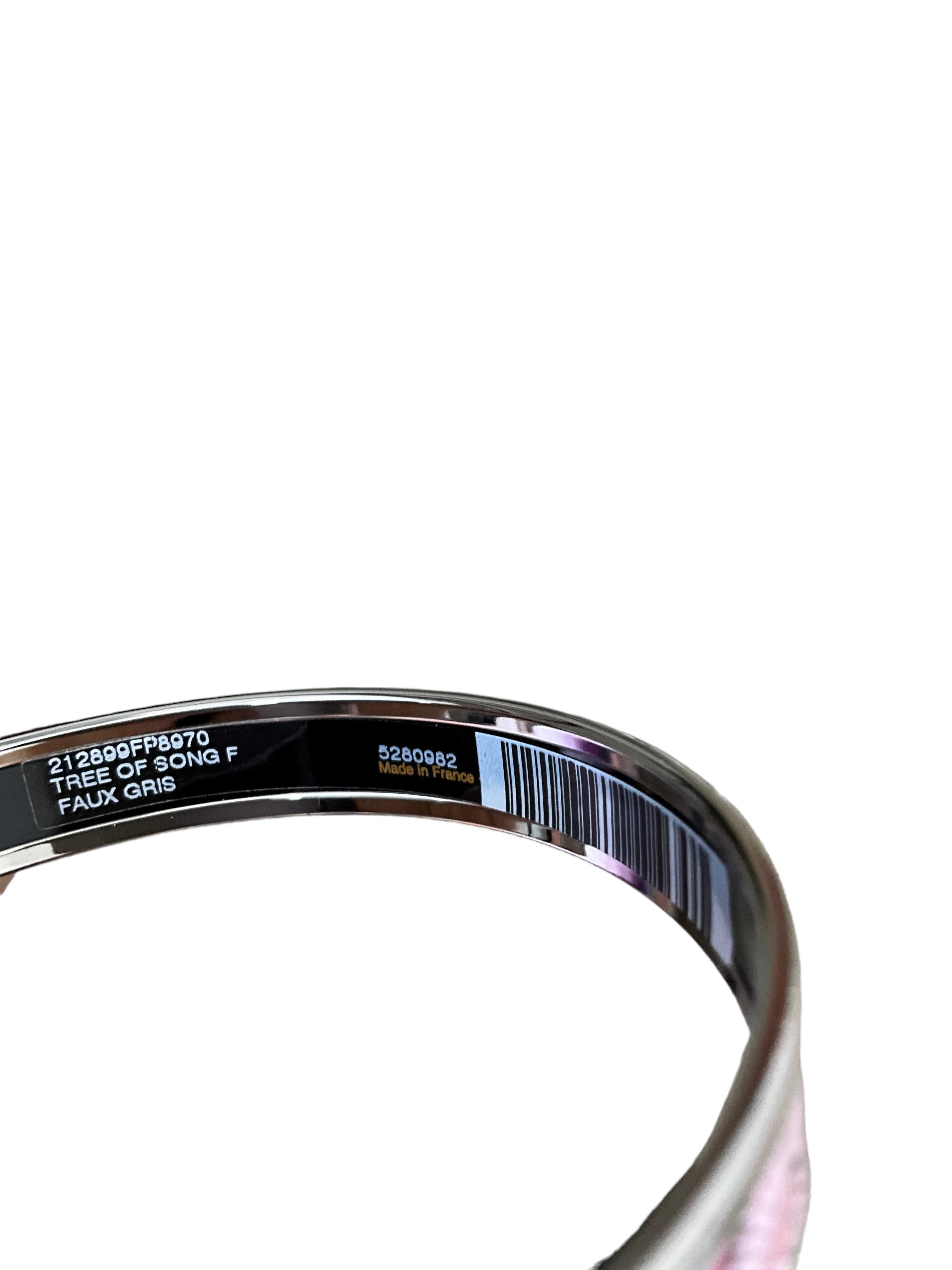 Hermes Tree of Song Enamel Bracelet - Elegant Narrow Bangle for Women, Perfect for Gifts, Parties & Everyday Wear