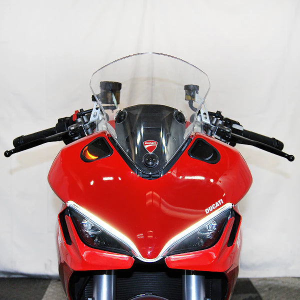 Ducati Supersport 950 Mirror Block Off Turn Signals Kit (2021-Present) - Motorcycle Accessories for Enhanced Style & Safety - Perfect for Track Days & Custom Builds