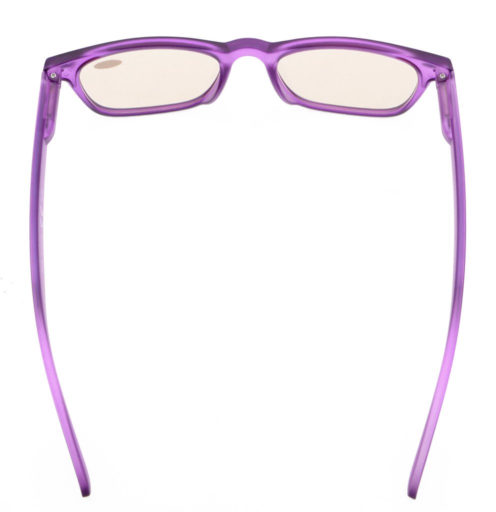 Eyekepper Blue Light Blocking Computer Glasses - Anti Eye Strain with Tinted Lenses, Matte Purple Frame +1.75 Magnification - Perfect for Office Work, Gaming & Screen Time