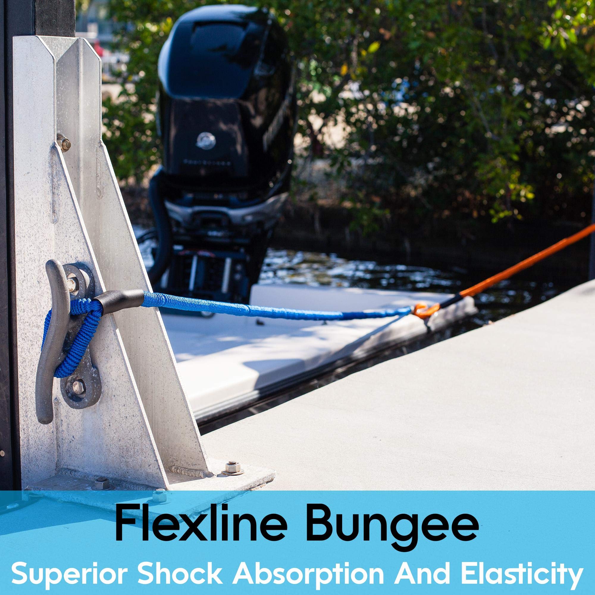 Premium Marine Dock Line & Boat Anchor Rope - Heavy Duty Nylon Boat Accessories for Docking, Mooring & Anchoring (4-24ft) - Ideal for Sailboats, Yachts & Fishing Boats