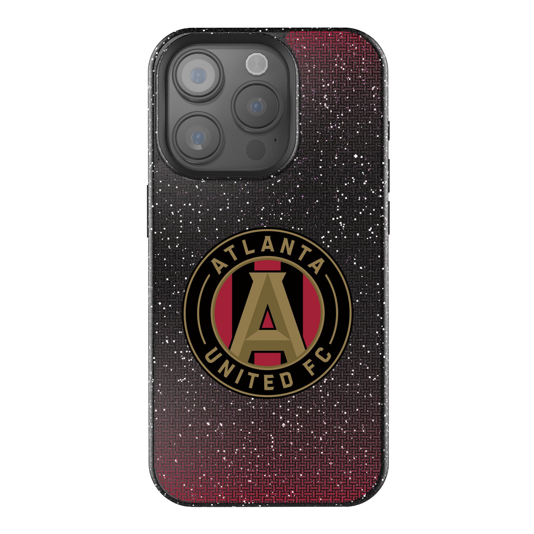 Atlanta United FC Rhinestone Glitter Phone Case for iPhone 14 13 12 11 Pro Max XR XS - Stylish Soccer Team Design with Bling for Fans - Perfect for Game Day & Everyday Use