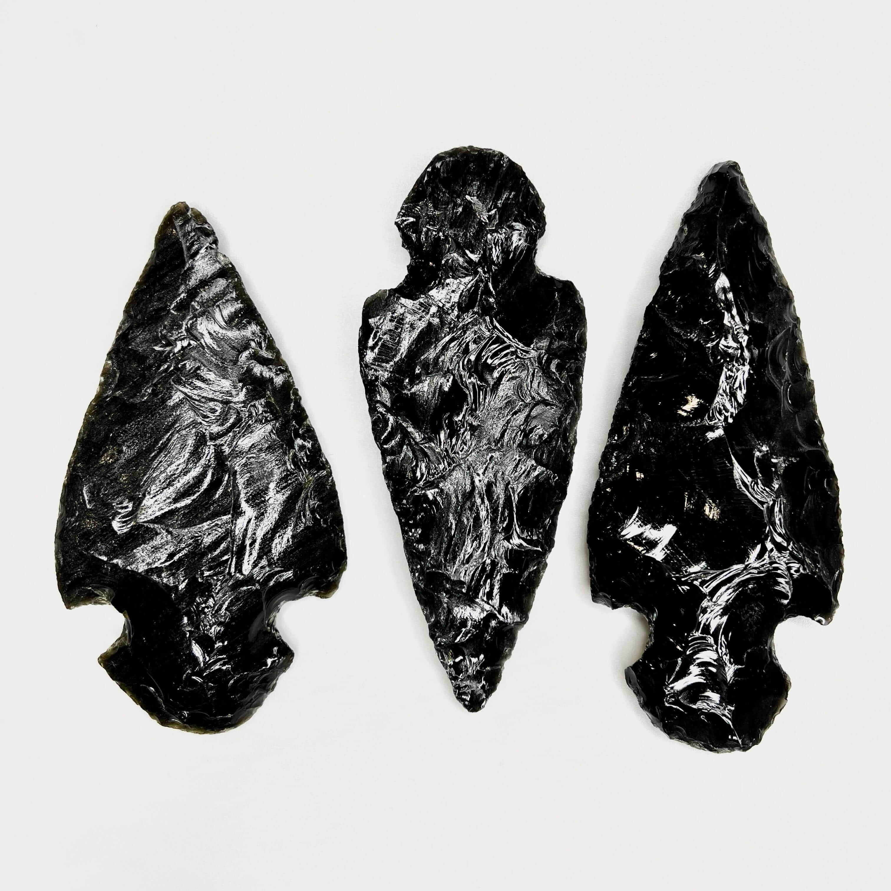 Black Obsidian Arrowhead - Genuine Natural Stone for Jewelry Making, Healing Crystals & Spiritual Protection | Perfect for Necklaces, Pendants & Meditation