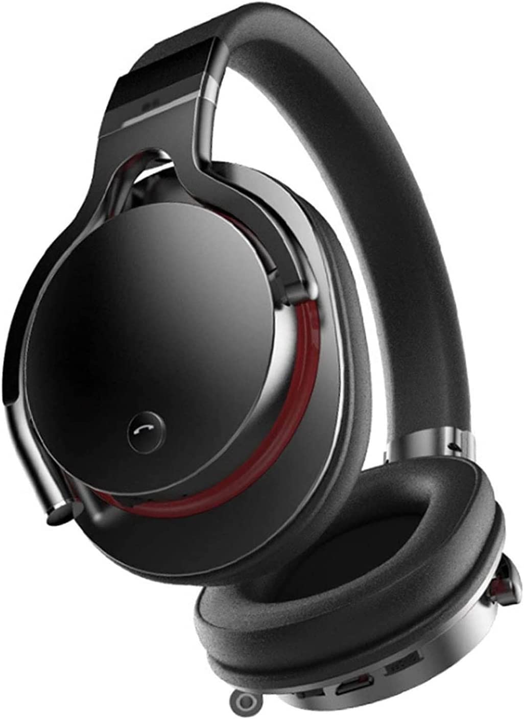 Corsehild Over-Ear Wireless Headphones with Hi-Fi Stereo, Built-in Mic & Volume Control - Foldable Design (Black) | Perfect for Gaming, Travel & Office Use
