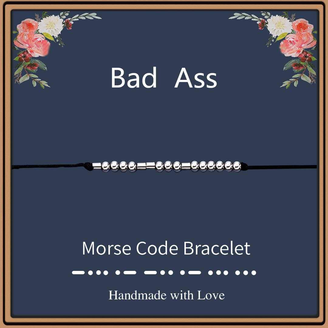 Morse Code Bracelet for Women - Inspirational Jewelry Gift for Her | Birthday, Graduation, Best Friend