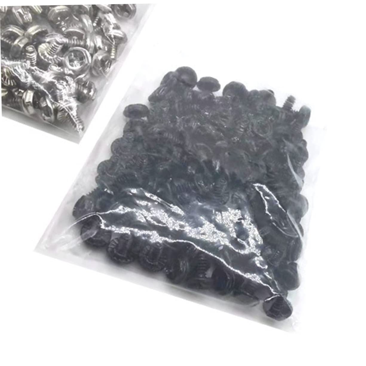 Mikikit 100 Pcs PCI Screws for Computer Case - Thumb Screws, Power Supply Screws & Chassis Fasteners - Replacement Accessories for PC Building & Repair (Ideal for DIY, Upgrades & Maintenance)